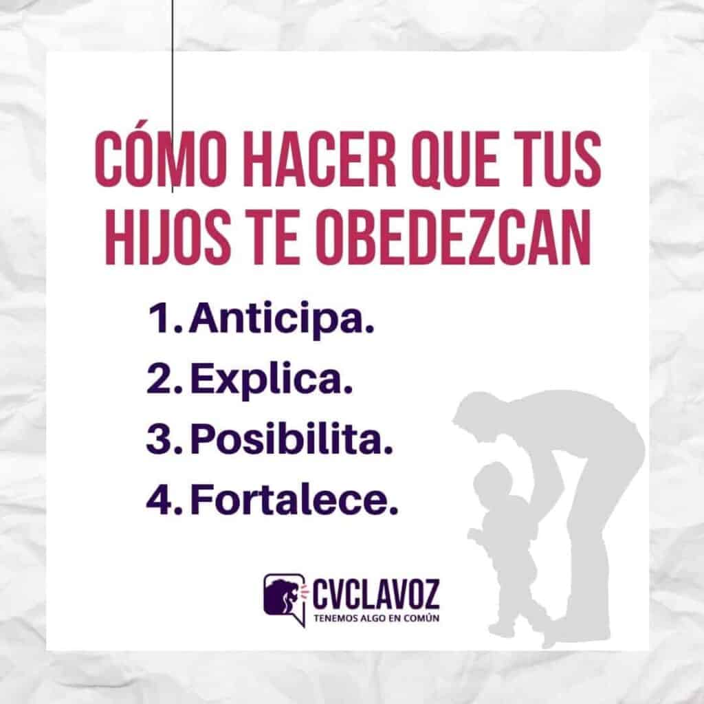 Cómo hacer que tus hijos te obedezcan