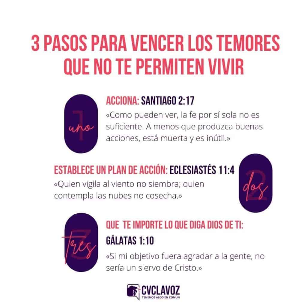 3 pasos para vencer los temores que no te permiten vivir