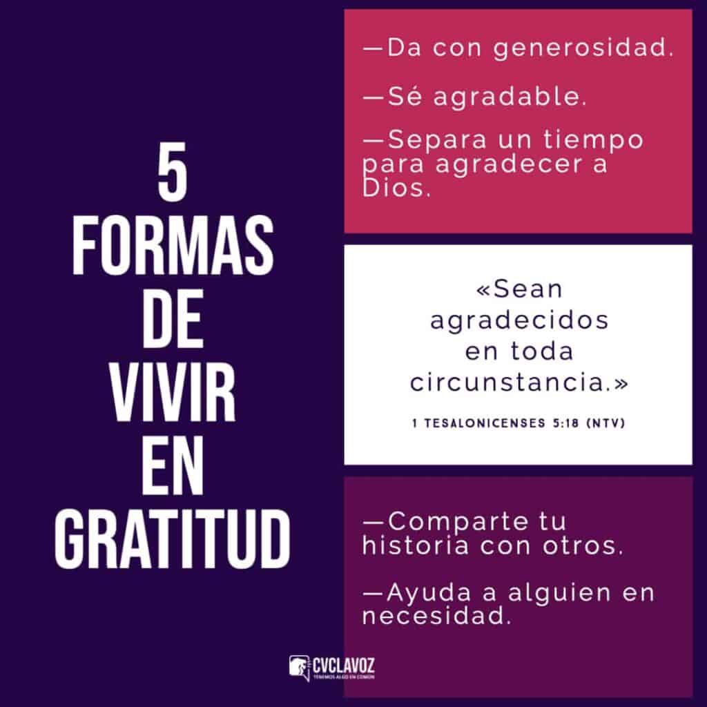 Consejos para vivir siendo agradecidos